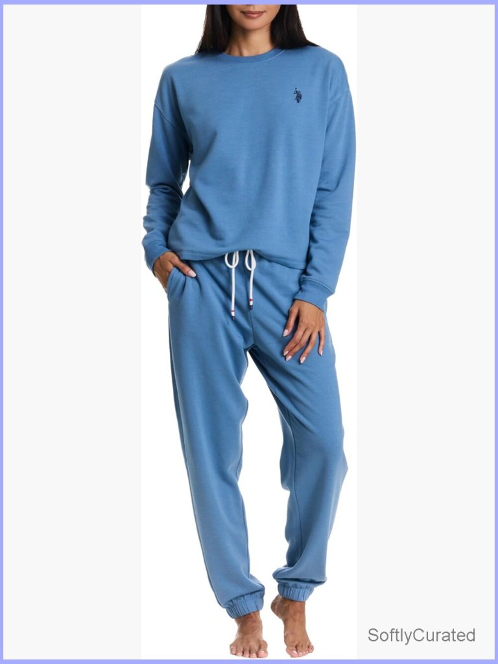 2-Piece Lounge Set Sweatshirt + Jogger Pajama Pajama Set